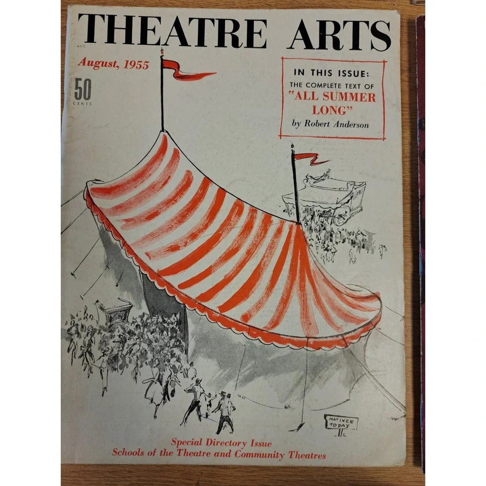 Vintage Old Display THEATRE ARTS MAGAZINE MONTHLY 1951/52 Lot Of 4.   A9.12